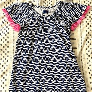Vineyard vines XL Whales tail pink tassel sleeves